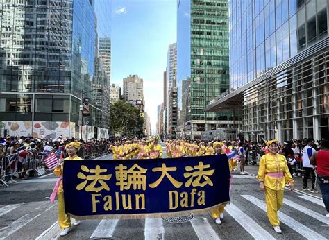 腰鼓隊|法輪大法紐約腰鼓隊成立20周年 鼓聲顯神威 